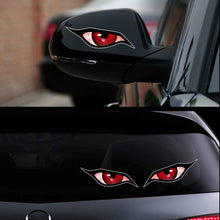 Load image into Gallery viewer, 2PCS 3D Stereo Motorcycle Reflective Cat's Eyes Sticker Rearview Mirror Decal for Motorbike Auto Decoration Stickers
