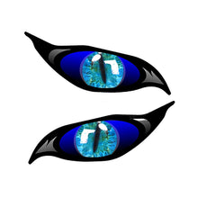 Load image into Gallery viewer, 2PCS 3D Stereo Motorcycle Reflective Cat's Eyes Sticker Rearview Mirror Decal for Motorbike Auto Decoration Stickers
