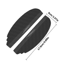 Load image into Gallery viewer, 2Pcs Carbon Fibre Car Rear View Mirror Rain Cover Sun Visor Eyebrow Side View Mirror Rain Guard Auto Protection

