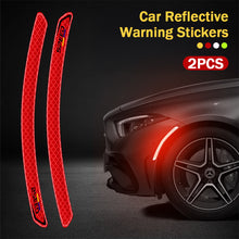 Load image into Gallery viewer, 2Pcs Reflective Car Wheel Arches Safety Warning Sticker Mark Car Stickers Tape Reflective Strips Exterior Accessories
