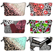 Load image into Gallery viewer, Leopard Print Animal Print Makeup Bag Women's Multifunctional Hand-held Bag Toiletry Bag Portable Storage Bag
