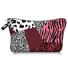 Load image into Gallery viewer, Leopard Print Animal Print Makeup Bag Women's Multifunctional Hand-held Bag Toiletry Bag Portable Storage Bag
