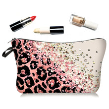 Load image into Gallery viewer, Leopard Print Animal Print Makeup Bag Women's Multifunctional Hand-held Bag Toiletry Bag Portable Storage Bag
