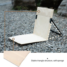 Load image into Gallery viewer, Outdoor Camping Portable Lazy Picnic Beach Chair Park Lawn Leisure with Backrest Folding Chair
