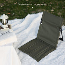 Load image into Gallery viewer, Outdoor Camping Portable Lazy Picnic Beach Chair Park Lawn Leisure with Backrest Folding Chair
