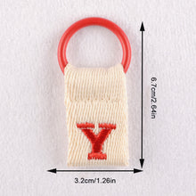 Load image into Gallery viewer, Macaron Color 26 English Letter Hanger with DIY Initial Name Keychain Luggage Bag Pendant
