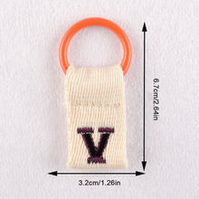 Load image into Gallery viewer, Macaron Color 26 English Letter Hanger with DIY Initial Name Keychain Luggage Bag Pendant
