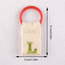 Load image into Gallery viewer, Macaron Color 26 English Letter Hanger with DIY Initial Name Keychain Luggage Bag Pendant
