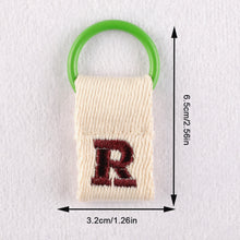 Load image into Gallery viewer, Macaron Color 26 English Letter Hanger with DIY Initial Name Keychain Luggage Bag Pendant
