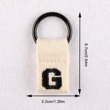 Load image into Gallery viewer, Macaron Color 26 English Letter Hanger with DIY Initial Name Keychain Luggage Bag Pendant
