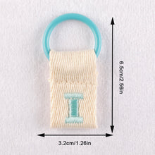 Load image into Gallery viewer, Macaron Color 26 English Letter Hanger with DIY Initial Name Keychain Luggage Bag Pendant
