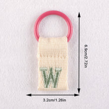 Load image into Gallery viewer, Macaron Color 26 English Letter Hanger with DIY Initial Name Keychain Luggage Bag Pendant
