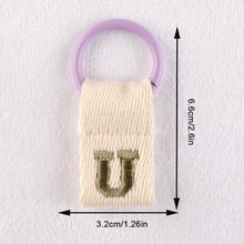 Load image into Gallery viewer, Macaron Color 26 English Letter Hanger with DIY Initial Name Keychain Luggage Bag Pendant

