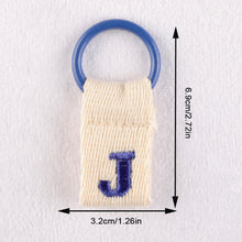 Load image into Gallery viewer, Macaron Color 26 English Letter Hanger with DIY Initial Name Keychain Luggage Bag Pendant
