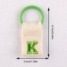 Load image into Gallery viewer, Macaron Color 26 English Letter Hanger with DIY Initial Name Keychain Luggage Bag Pendant
