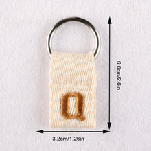 Load image into Gallery viewer, Macaron Color 26 English Letter Hanger with DIY Initial Name Keychain Luggage Bag Pendant
