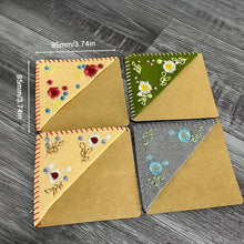 Load image into Gallery viewer, Creative Personalized Handmade Embroidery Corner Bookmark Felt Triangle Marker Bookmark Reading Enthusiast Gift
