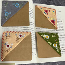 Load image into Gallery viewer, Creative Personalized Handmade Embroidery Corner Bookmark Felt Triangle Marker Bookmark Reading Enthusiast Gift
