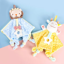 Load image into Gallery viewer, Baby Plush Toys Towel Appease Doll Teether Cartoon Bunny Bear Elephant Soft Blanket Stuffed Sleep Toy Soothe Toddler Baby Toys
