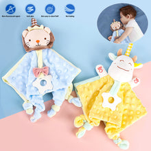 Load image into Gallery viewer, Baby Plush Toys Towel Appease Doll Teether Cartoon Bunny Bear Elephant Soft Blanket Stuffed Sleep Toy Soothe Toddler Baby Toys
