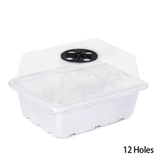 Load image into Gallery viewer, 6/12 Holes Seedlings Trays Seed Starter Tray Adjustable Ventilation Humidity Seedlings Germination Tray For Seeds Growing Starting
