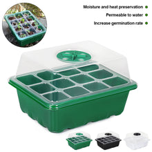 Load image into Gallery viewer, 6/12 Holes Seedlings Trays Seed Starter Tray Adjustable Ventilation Humidity Seedlings Germination Tray For Seeds Growing Starting
