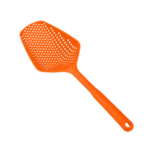 Load image into Gallery viewer, 1Pcs Scoop Colander Kitchen Strainer Scoop Food Drain Shovel Nylon Slotted Skimmer with Handle for Kitchen Cooking Baking Drain
