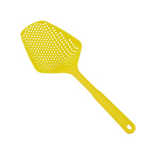 Load image into Gallery viewer, 1Pcs Scoop Colander Kitchen Strainer Scoop Food Drain Shovel Nylon Slotted Skimmer with Handle for Kitchen Cooking Baking Drain
