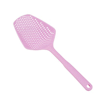 Load image into Gallery viewer, 1Pcs Scoop Colander Kitchen Strainer Scoop Food Drain Shovel Nylon Slotted Skimmer with Handle for Kitchen Cooking Baking Drain
