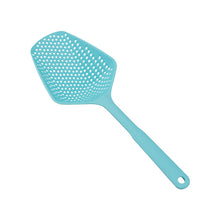 Load image into Gallery viewer, 1Pcs Scoop Colander Kitchen Strainer Scoop Food Drain Shovel Nylon Slotted Skimmer with Handle for Kitchen Cooking Baking Drain
