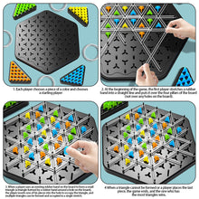 Load image into Gallery viewer, Chain Triangle Chess Splendor Duel Board Strategy Game for Kids and Adults Fun Family Game Logic Chess Track Tables Game
