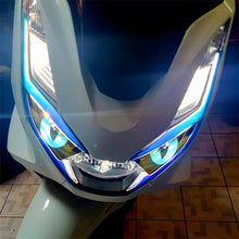 Load image into Gallery viewer, Pair Motorcycle Headlight Stickers Moto Head Light Eyes Tint Decorative Accessories Transparent Decals For Honda PCX160 PCX 160
