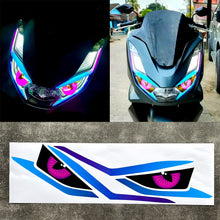 Load image into Gallery viewer, Pair Motorcycle Headlight Stickers Moto Head Light Eyes Tint Decorative Accessories Transparent Decals For Honda PCX160 PCX 160
