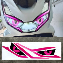 Load image into Gallery viewer, Pair Motorcycle Headlight Stickers Moto Head Light Eyes Tint Decorative Accessories Transparent Decals For Honda PCX160 PCX 160
