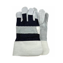 Load image into Gallery viewer, 1Pair Safety Work Gloves Builder Leather Gloves Gardening Gloves Light-Duty Mechanic Welding Gloves Cowhide Leather for Men Women
