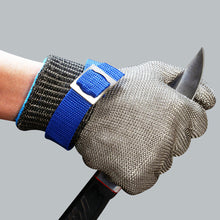 Load image into Gallery viewer, 1Pc 316 Stainless Steel Wire Metal Mesh Gloves Gardening Butcher Safety Work Glove Kitchen Full Finger Cut Resistant Gloves
