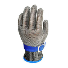 Load image into Gallery viewer, 1Pc 316 Stainless Steel Wire Metal Mesh Gloves Gardening Butcher Safety Work Glove Kitchen Full Finger Cut Resistant Gloves
