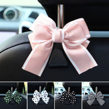 Load image into Gallery viewer, Cute Bowknot Car Seat Headrest Hooks Storage Hanger Back Seat Organizer Holder Auto Interior Accessories Hook
