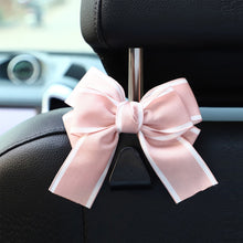 Load image into Gallery viewer, Cute Bowknot Car Seat Headrest Hooks Storage Hanger Back Seat Organizer Holder Auto Interior Accessories Hook
