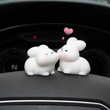 Load image into Gallery viewer, 2Pcs Car Accessories Cute Cartoon Kiss Face Friendly Animals Ornament Auto Interior Dashboard for Girls Gifts Drop
