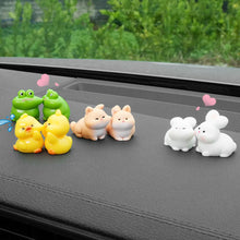 Load image into Gallery viewer, 2Pcs Car Accessories Cute Cartoon Kiss Face Friendly Animals Ornament Auto Interior Dashboard for Girls Gifts Drop
