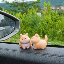 Load image into Gallery viewer, 2Pcs Car Accessories Cute Cartoon Kiss Face Friendly Animals Ornament Auto Interior Dashboard for Girls Gifts Drop
