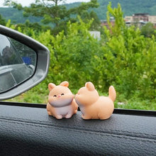 Load image into Gallery viewer, 2Pcs Car Accessories Cute Cartoon Kiss Face Friendly Animals Ornament Auto Interior Dashboard for Girls Gifts Drop
