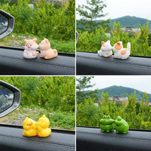 Load image into Gallery viewer, 2Pcs Car Accessories Cute Cartoon Kiss Face Friendly Animals Ornament Auto Interior Dashboard for Girls Gifts Drop
