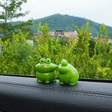 Load image into Gallery viewer, 2Pcs Car Accessories Cute Cartoon Kiss Face Friendly Animals Ornament Auto Interior Dashboard for Girls Gifts Drop
