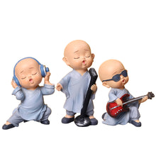 Load image into Gallery viewer, Car Ornaments Buddhist Small Monk Auto Dashboard Turning Racing Model Deco Car individuality Center Console Decoration
