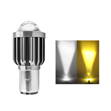 Load image into Gallery viewer, Universal 9V-80V 2000LM Dual Color Headlight Bulbs BA20D H4 H4Mini LED Motorcycle Hight BA20D Scooter Motobike Head Lamp
