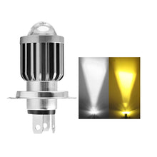 Load image into Gallery viewer, Universal 9V-80V 2000LM Dual Color Headlight Bulbs BA20D H4 H4Mini LED Motorcycle Hight BA20D Scooter Motobike Head Lamp
