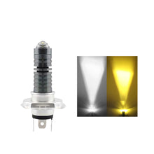 Load image into Gallery viewer, Universal 9V-80V 2000LM Dual Color Headlight Bulbs BA20D H4 H4Mini LED Motorcycle Hight BA20D Scooter Motobike Head Lamp

