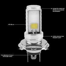 Load image into Gallery viewer, Motorcycle LED Headlight H4 H6 BA20D COB Headlight Led Motorcycle Scooter Light Super Bright Light lamp Moto DRL Lights
